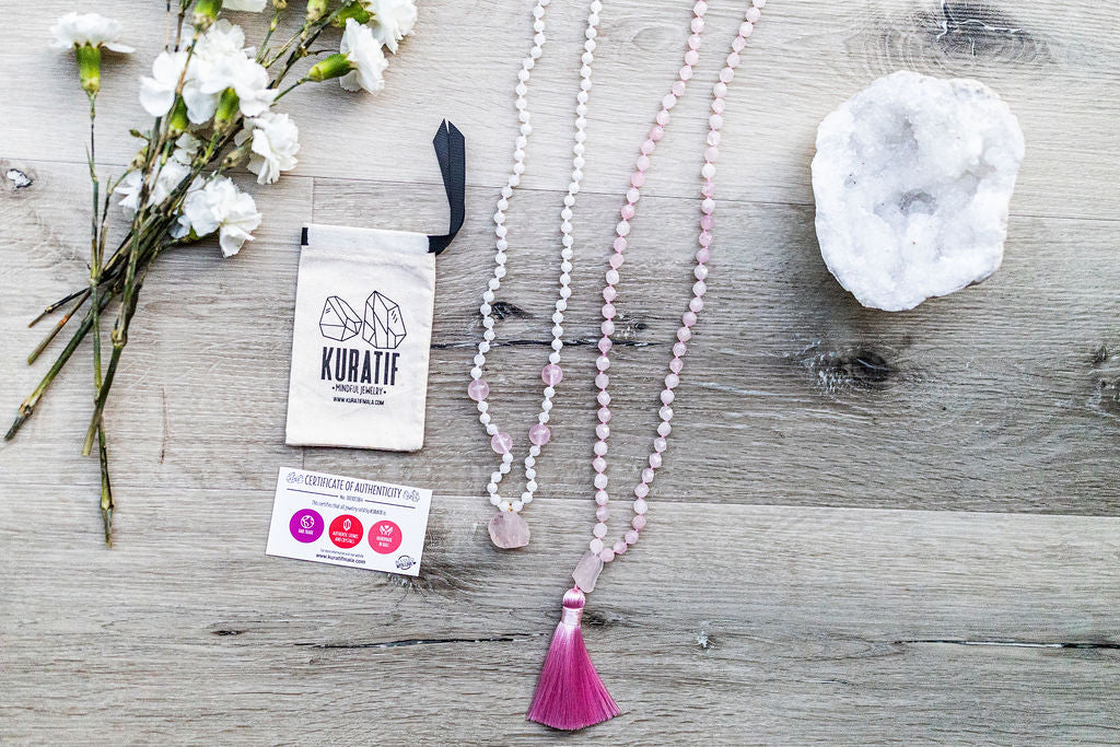 How do I care for my mala necklace?